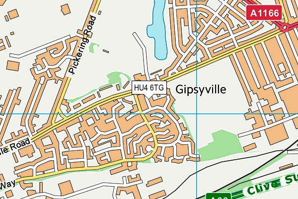HU4 6TG map - OS VectorMap District (Ordnance Survey) HU4 6TG map - OS VectorMap District (Ordnance Survey)