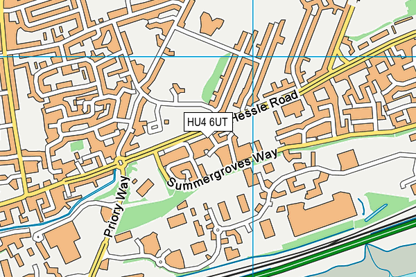 HU4 6UT map - OS VectorMap District (Ordnance Survey) HU4 6UT map - OS VectorMap District (Ordnance Survey)