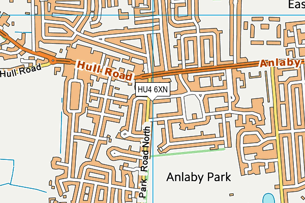 HU4 6XN map - OS VectorMap District (Ordnance Survey) HU4 6XN map - OS VectorMap District (Ordnance Survey)