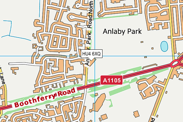 HU4 6XQ map - OS VectorMap District (Ordnance Survey) HU4 6XQ map - OS VectorMap District (Ordnance Survey)