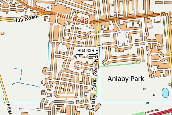 HU4 6XR map - OS VectorMap District (Ordnance Survey) HU4 6XR map - OS VectorMap District (Ordnance Survey)