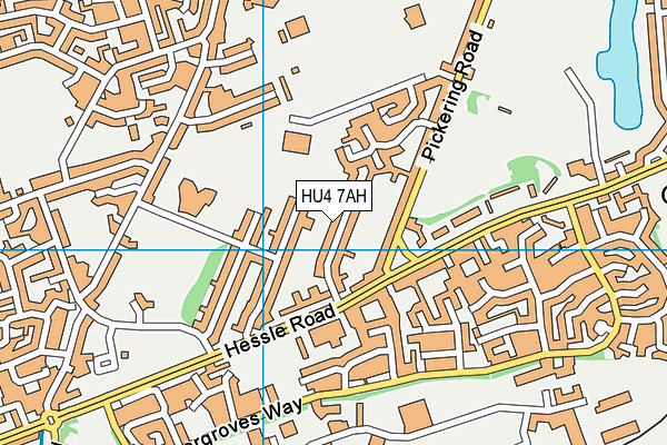 HU4 7AH map - OS VectorMap District (Ordnance Survey) HU4 7AH map - OS VectorMap District (Ordnance Survey)