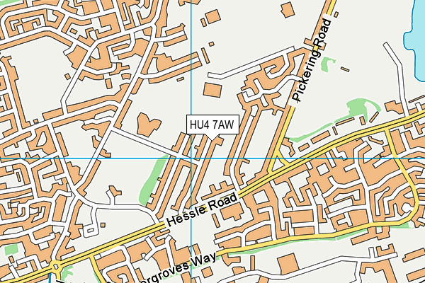 HU4 7AW map - OS VectorMap District (Ordnance Survey) HU4 7AW map - OS VectorMap District (Ordnance Survey)
