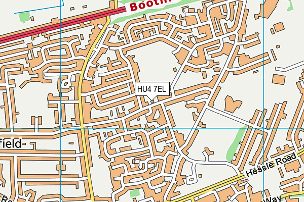 HU4 7EL map - OS VectorMap District (Ordnance Survey) HU4 7EL map - OS VectorMap District (Ordnance Survey)