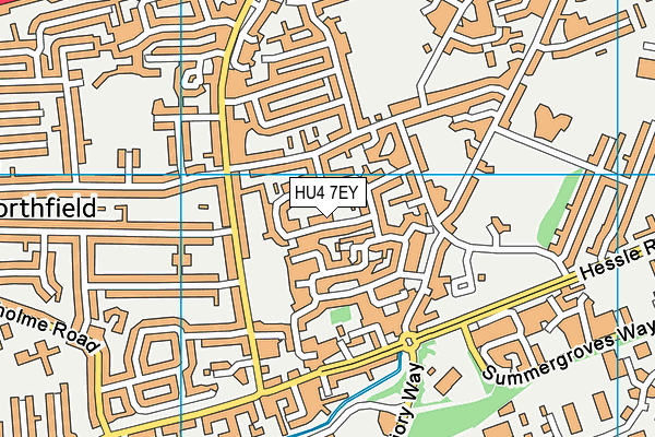 HU4 7EY map - OS VectorMap District (Ordnance Survey) HU4 7EY map - OS VectorMap District (Ordnance Survey)