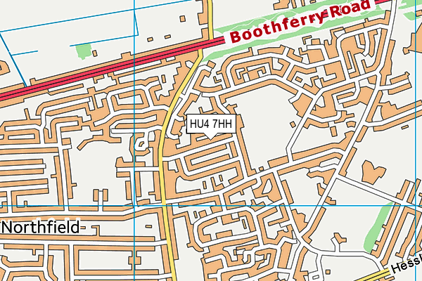 HU4 7HH map - OS VectorMap District (Ordnance Survey) HU4 7HH map - OS VectorMap District (Ordnance Survey)