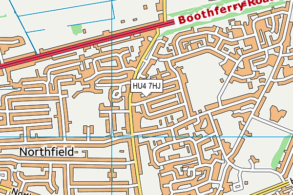 HU4 7HJ map - OS VectorMap District (Ordnance Survey) HU4 7HJ map - OS VectorMap District (Ordnance Survey)