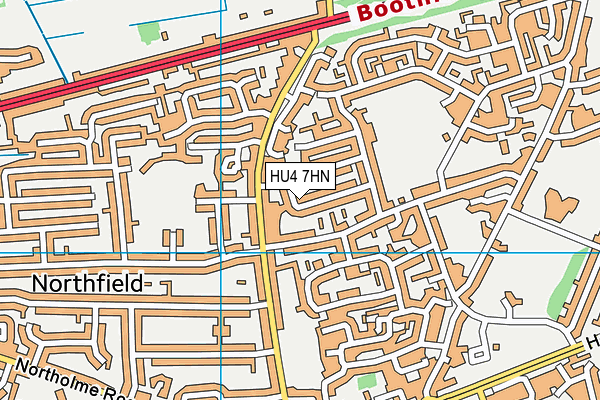 HU4 7HN map - OS VectorMap District (Ordnance Survey) HU4 7HN map - OS VectorMap District (Ordnance Survey)