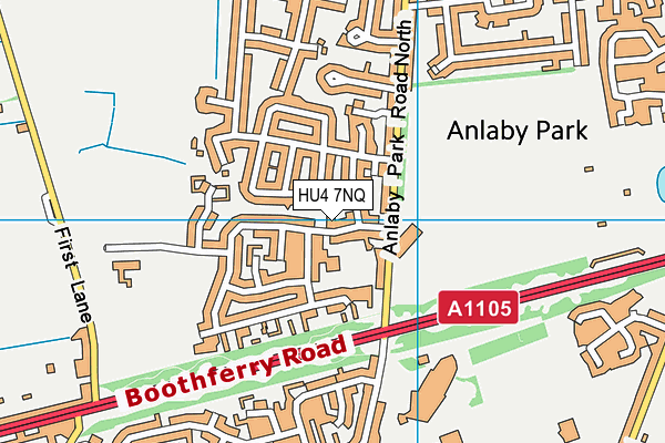 HU4 7NQ map - OS VectorMap District (Ordnance Survey) HU4 7NQ map - OS VectorMap District (Ordnance Survey)