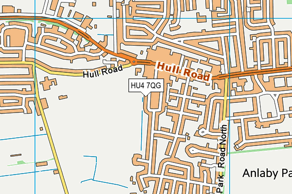 HU4 7QG map - OS VectorMap District (Ordnance Survey) HU4 7QG map - OS VectorMap District (Ordnance Survey)