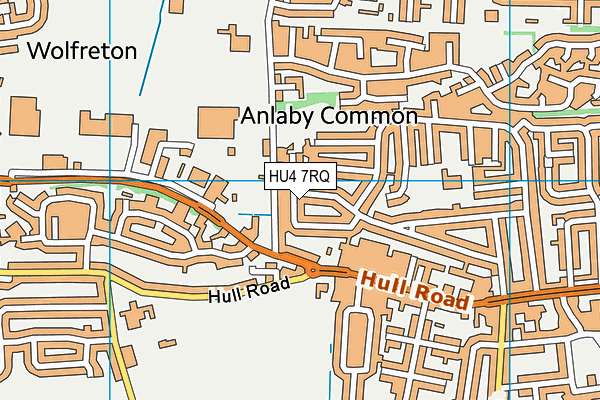 HU4 7RQ map - OS VectorMap District (Ordnance Survey) HU4 7RQ map - OS VectorMap District (Ordnance Survey)