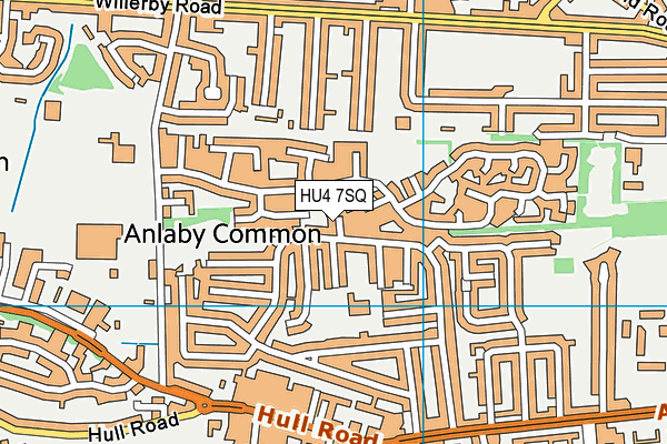 HU4 7SQ map - OS VectorMap District (Ordnance Survey) HU4 7SQ map - OS VectorMap District (Ordnance Survey)