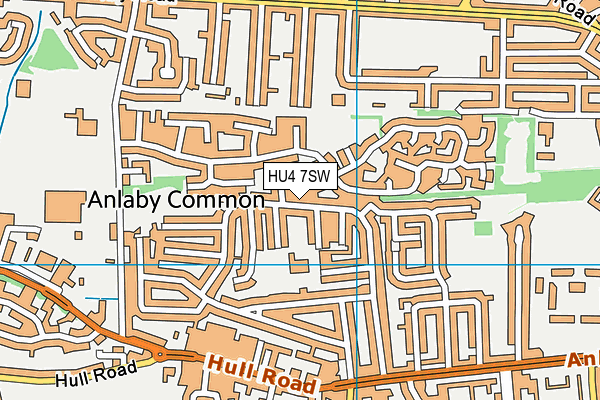 HU4 7SW map - OS VectorMap District (Ordnance Survey) HU4 7SW map - OS VectorMap District (Ordnance Survey)