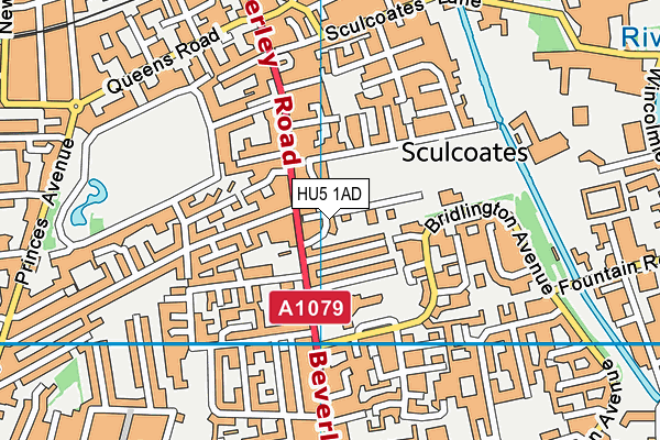 HU5 1AD map - OS VectorMap District (Ordnance Survey) HU5 1AD map - OS VectorMap District (Ordnance Survey)