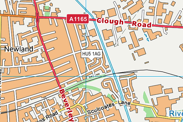 HU5 1AG map - OS VectorMap District (Ordnance Survey) HU5 1AG map - OS VectorMap District (Ordnance Survey)