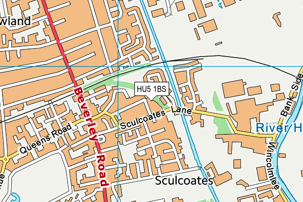 HU5 1BS map - OS VectorMap District (Ordnance Survey) HU5 1BS map - OS VectorMap District (Ordnance Survey)