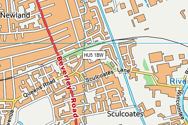 HU5 1BW map - OS VectorMap District (Ordnance Survey) HU5 1BW map - OS VectorMap District (Ordnance Survey)