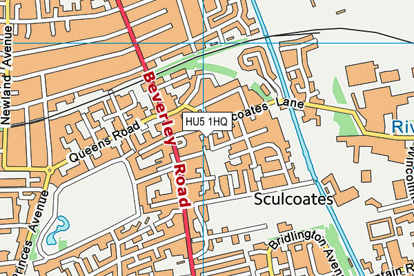 HU5 1HQ map - OS VectorMap District (Ordnance Survey) HU5 1HQ map - OS VectorMap District (Ordnance Survey)