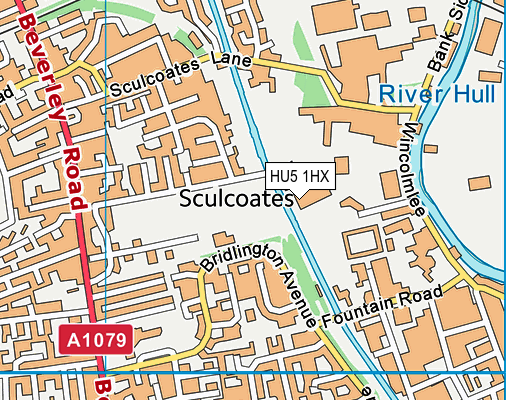 HU5 1HX map - OS VectorMap District (Ordnance Survey) HU5 1HX map - OS VectorMap District (Ordnance Survey)