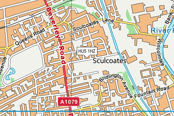 HU5 1HZ map - OS VectorMap District (Ordnance Survey) HU5 1HZ map - OS VectorMap District (Ordnance Survey)