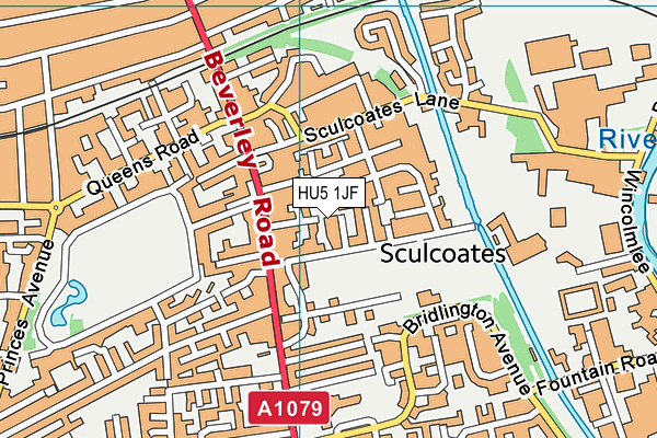 HU5 1JF map - OS VectorMap District (Ordnance Survey) HU5 1JF map - OS VectorMap District (Ordnance Survey)