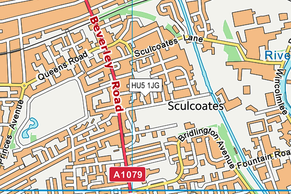 HU5 1JG map - OS VectorMap District (Ordnance Survey) HU5 1JG map - OS VectorMap District (Ordnance Survey)