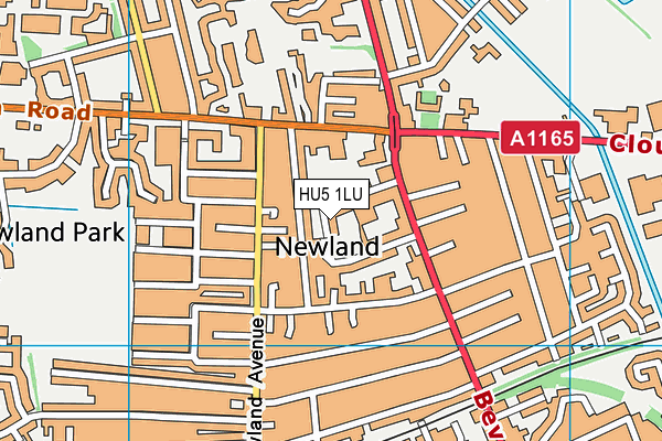 HU5 1LU map - OS VectorMap District (Ordnance Survey) HU5 1LU map - OS VectorMap District (Ordnance Survey)