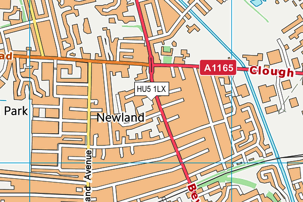HU5 1LX map - OS VectorMap District (Ordnance Survey) HU5 1LX map - OS VectorMap District (Ordnance Survey)