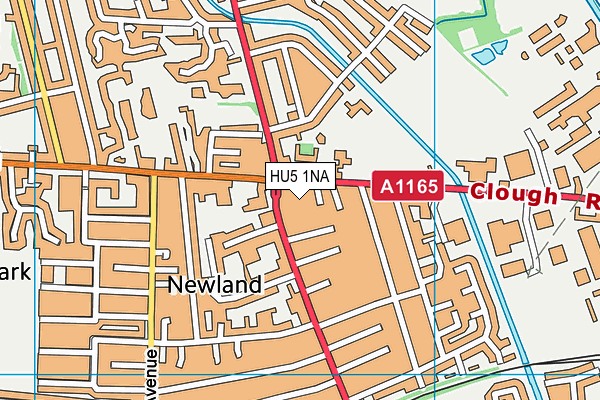 HU5 1NA map - OS VectorMap District (Ordnance Survey) HU5 1NA map - OS VectorMap District (Ordnance Survey)