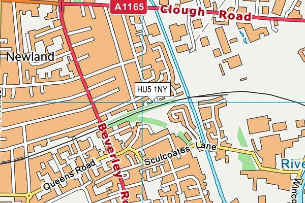 HU5 1NY map - OS VectorMap District (Ordnance Survey) HU5 1NY map - OS VectorMap District (Ordnance Survey)