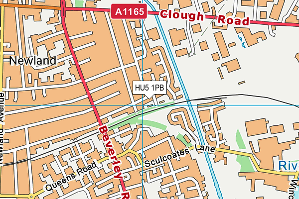 HU5 1PB map - OS VectorMap District (Ordnance Survey) HU5 1PB map - OS VectorMap District (Ordnance Survey)