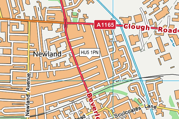 HU5 1PN map - OS VectorMap District (Ordnance Survey) HU5 1PN map - OS VectorMap District (Ordnance Survey)