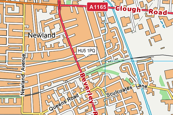 HU5 1PQ map - OS VectorMap District (Ordnance Survey) HU5 1PQ map - OS VectorMap District (Ordnance Survey)