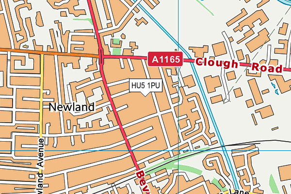 HU5 1PU map - OS VectorMap District (Ordnance Survey) HU5 1PU map - OS VectorMap District (Ordnance Survey)