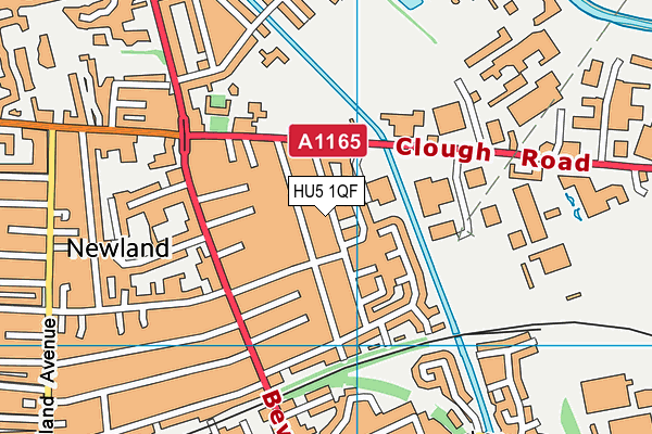 HU5 1QF map - OS VectorMap District (Ordnance Survey) HU5 1QF map - OS VectorMap District (Ordnance Survey)
