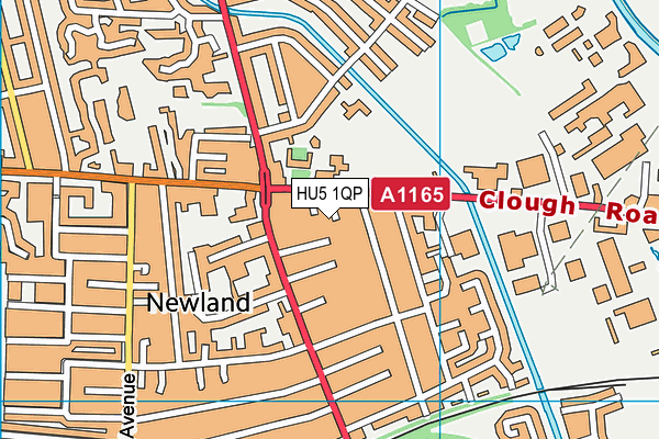 HU5 1QP map - OS VectorMap District (Ordnance Survey) HU5 1QP map - OS VectorMap District (Ordnance Survey)