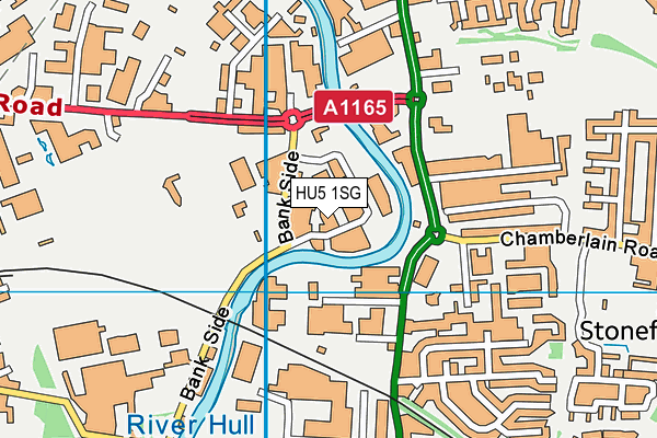 HU5 1SG map - OS VectorMap District (Ordnance Survey) HU5 1SG map - OS VectorMap District (Ordnance Survey)