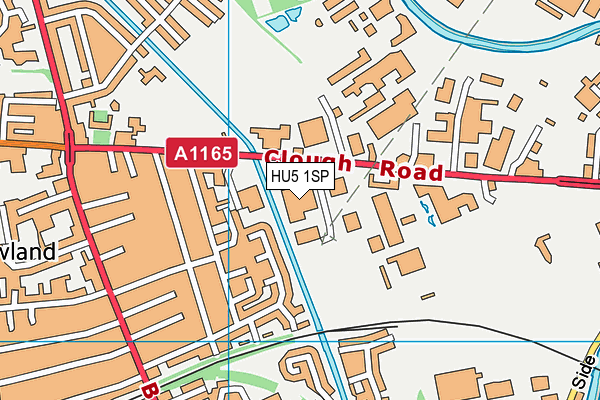 HU5 1SP map - OS VectorMap District (Ordnance Survey) HU5 1SP map - OS VectorMap District (Ordnance Survey)