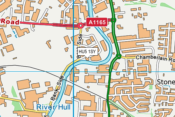 HU5 1SY map - OS VectorMap District (Ordnance Survey) HU5 1SY map - OS VectorMap District (Ordnance Survey)