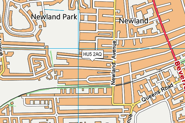 HU5 2AQ map - OS VectorMap District (Ordnance Survey) HU5 2AQ map - OS VectorMap District (Ordnance Survey)