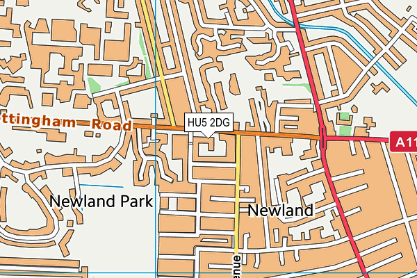 HU5 2DG map - OS VectorMap District (Ordnance Survey) HU5 2DG map - OS VectorMap District (Ordnance Survey)