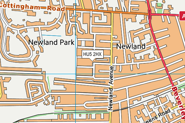 HU5 2HX map - OS VectorMap District (Ordnance Survey) HU5 2HX map - OS VectorMap District (Ordnance Survey)
