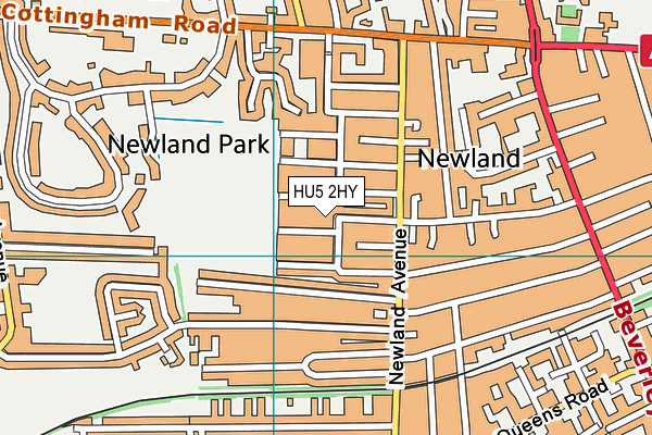 HU5 2HY map - OS VectorMap District (Ordnance Survey) HU5 2HY map - OS VectorMap District (Ordnance Survey)