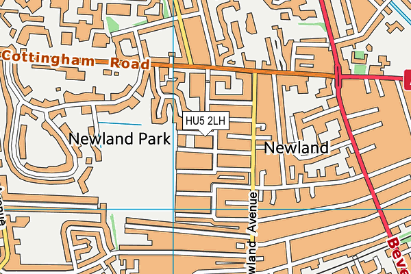 HU5 2LH map - OS VectorMap District (Ordnance Survey) HU5 2LH map - OS VectorMap District (Ordnance Survey)