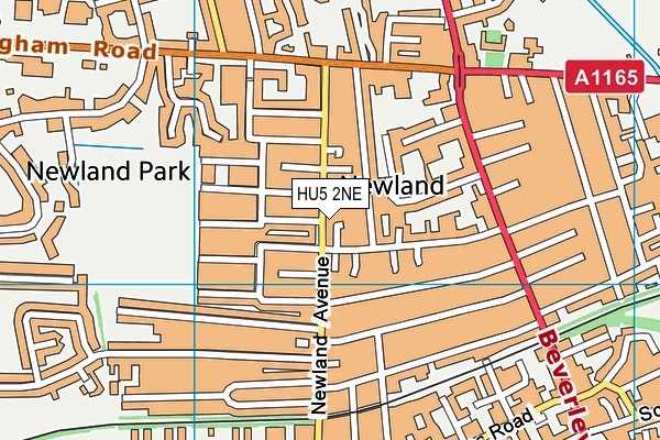HU5 2NE map - OS VectorMap District (Ordnance Survey) HU5 2NE map - OS VectorMap District (Ordnance Survey)