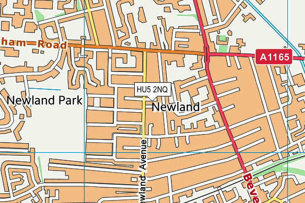 HU5 2NQ map - OS VectorMap District (Ordnance Survey) HU5 2NQ map - OS VectorMap District (Ordnance Survey)