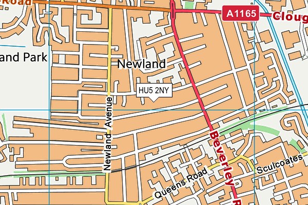 HU5 2NY map - OS VectorMap District (Ordnance Survey) HU5 2NY map - OS VectorMap District (Ordnance Survey)