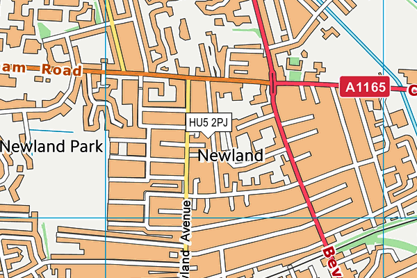 HU5 2PJ map - OS VectorMap District (Ordnance Survey) HU5 2PJ map - OS VectorMap District (Ordnance Survey)