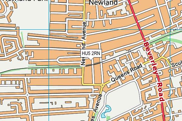 HU5 2RN map - OS VectorMap District (Ordnance Survey) HU5 2RN map - OS VectorMap District (Ordnance Survey)