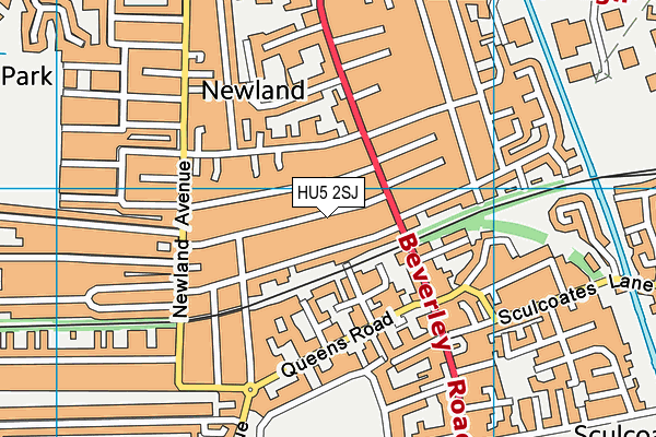 HU5 2SJ map - OS VectorMap District (Ordnance Survey) HU5 2SJ map - OS VectorMap District (Ordnance Survey)